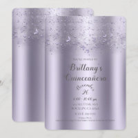 Borboleta Esvoaçante Lilás Brilhante Quinze Anos