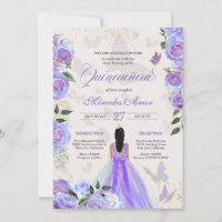 Borboleta Mariposa Iridescente Quinceanera Roxo