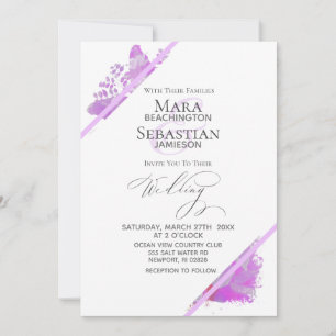 Convite *~* Borboleta Peony Floral QR RSVP AR3 Casamento