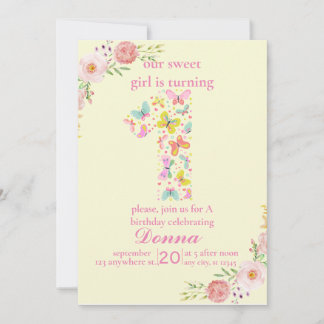 Convite Borboleta Roxa Nossa Pequena Borboleta