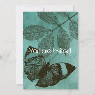 Convite Borboleta Verde Deixa Chá de fraldas