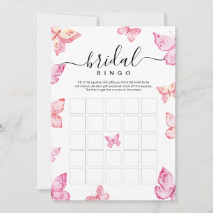 Convite Borboletas Bridal Bingo Chá