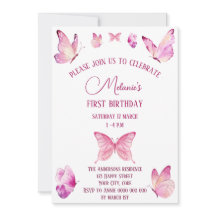 Borboletas cor-de-rosa, simples