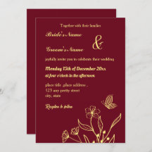 Borboletas de ouro elegantes românticas