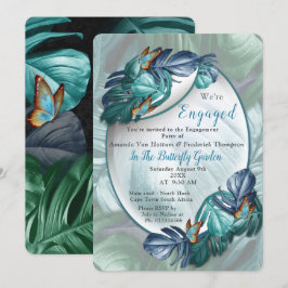 Convite Borboletas de Paraíso/Turquesa Tropical Splash