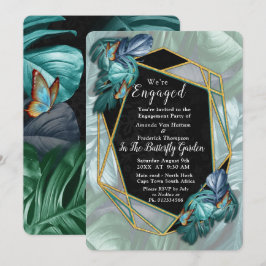 Convite Borboletas de Paraíso/Turquesa Tropical Splash