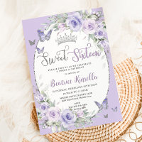 Borboletas Florais Roxas lavandas Doce Dezesseis