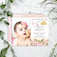 Borboletas Floral Princesa primeiro aniversario Fo