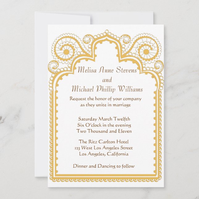 Convite Borda do ouro (Frente)