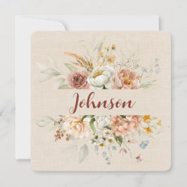 Convite Borda Floral de Renovação de Vow