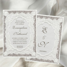 Bordado Falso Renda Atemporal Casamento Formal