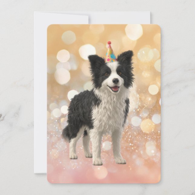 Convite Border Collie Sheepdog (Frente)