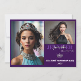 Convite Border Pageant Essentials Autograph Comp Card