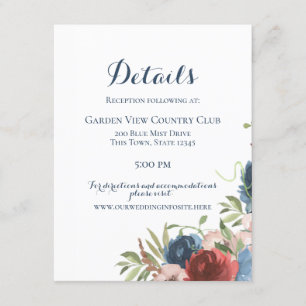 Convite Borgonha e Floral Botânico do Jardim Azul