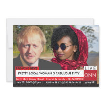 Boris Johnson's 50th Birthday Funny TV News