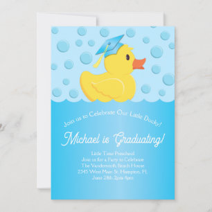Convite Borracha Ducky Festa de formatura primária