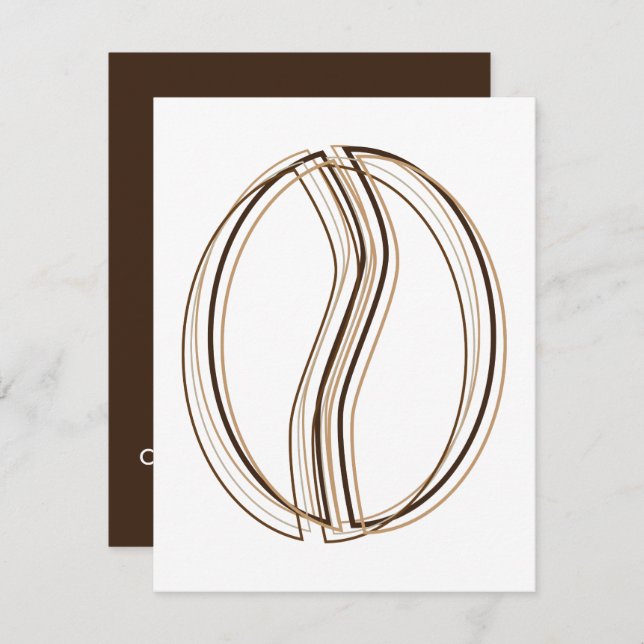 Convite borrão de café (Frente/Verso)