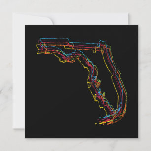Convite borrão do orgulho de florida