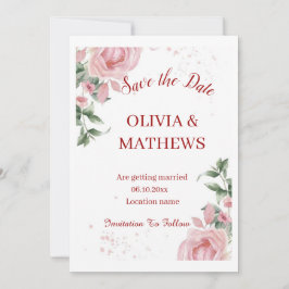 Convite Borrar no Sangue: Uma Celebração de Casamento a Ro