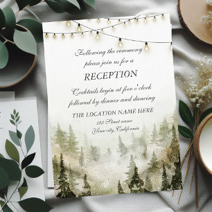 Convite Bosque,Floresta,Luzes de Corda Casamento Recepção