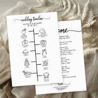 Bot Itinerário Icon Chic Script Wedding Bem-vindo
