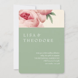 Convite Botânica | Casamento vintage Sage