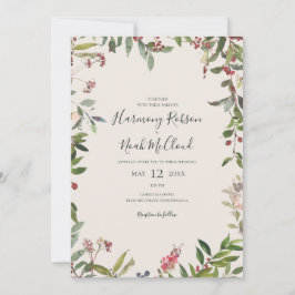 Convite Botânica de Natal | Champanhe Tudo Numa Invi