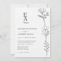 Botânica Elegante Mínima | Casamento de flor selva