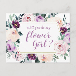 Convite Botânica em flor Você será minha dama de flores