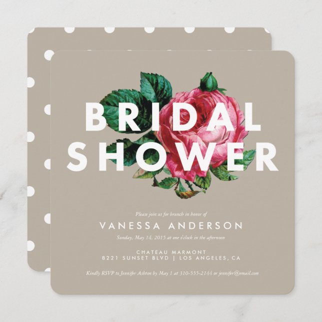 Convite Botânica Negrito | Chá de panela (Frente/Verso)