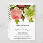 Convite Botanical Flowers Vintage Engagement Party<br><div class="desc">Rustic and whimsical engagement party invitation featuring vintage peonies,  roses,  and other flowers. Perfect for vintage,  bohemian or shabby chic themed events. The wording is completely customizable to fit any event.</div>