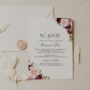 Convite Botânico Floral Russo Ainda Fazemos Renovação D