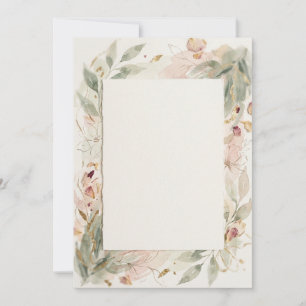 Convite Botânico Floral Suave
