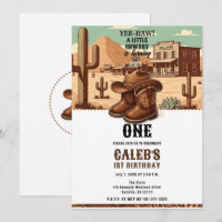 Botas Country Western Lil Cowboy Chapéu 1º Anivers