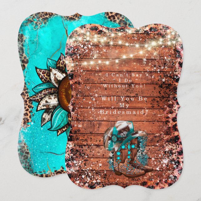 Convite Botas De Cowboy Vão Ser Minha Porta-Vozes (Frente/Verso)