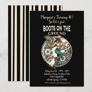 Convite Botas No Chão
