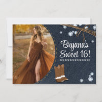 Botas Ocidentais Jeans & Diamantes Foto de Anivers