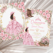 Botas Ocidentais Rosas Cor-de-Rosa Quinceañera Dou