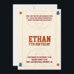 Convite 🏀 Bounce into the best birthday ever! 🎉<br><div class="desc">Get ready to celebrate with this fun and energetic basketball-themed kids' birthday invitation! Designed in a playful, hand-drawn style, this invite is perfect for your little all-star’s big day. Whether they love shooting hoops or just watching the game, this invitation sets the tone for a slam dunk celebration. ✨ Why...</div>
