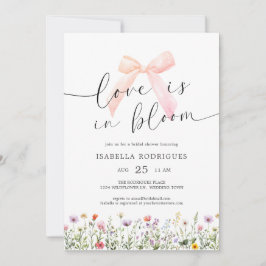 Convite Bow Floral Love in Bloom Bridal Shower
