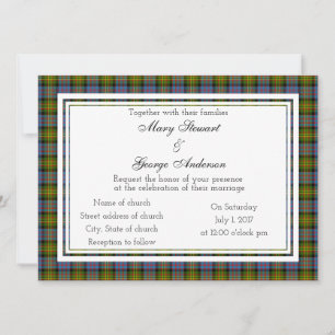 Convite Bowie Scottish Wedding Invitation