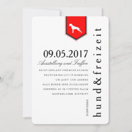 Convite Boxer Hunde Einladung