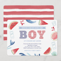 Boy America Jack e Jill Chá de fraldas