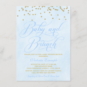 Convite Boy Baby Brunch Baby Shower