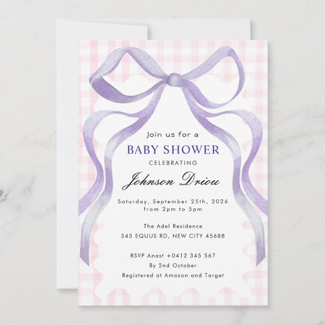 Convite Boy Baby Shower  (Frente)