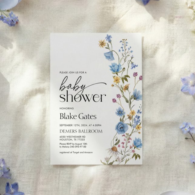 Convite Boy Baby Shower Invitation  (Criador carregado)