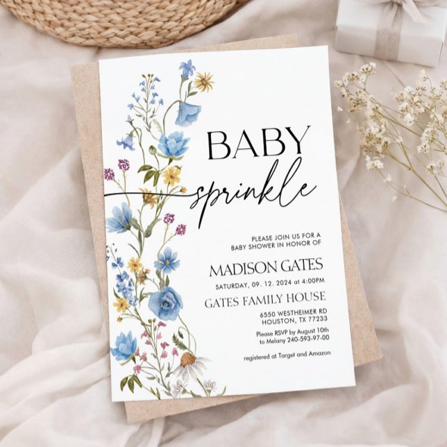 Convite Boy Baby Sprinkle Invitation (Criador carregado)