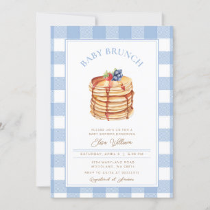 Convite Boy Berries Pancake Chá de fraldas Brunch