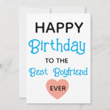 Boyfriend, Best Boyfriend Birthday Card, Birthday