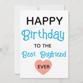 Convite Boyfriend, Best Boyfriend Birthday Card, Birthday